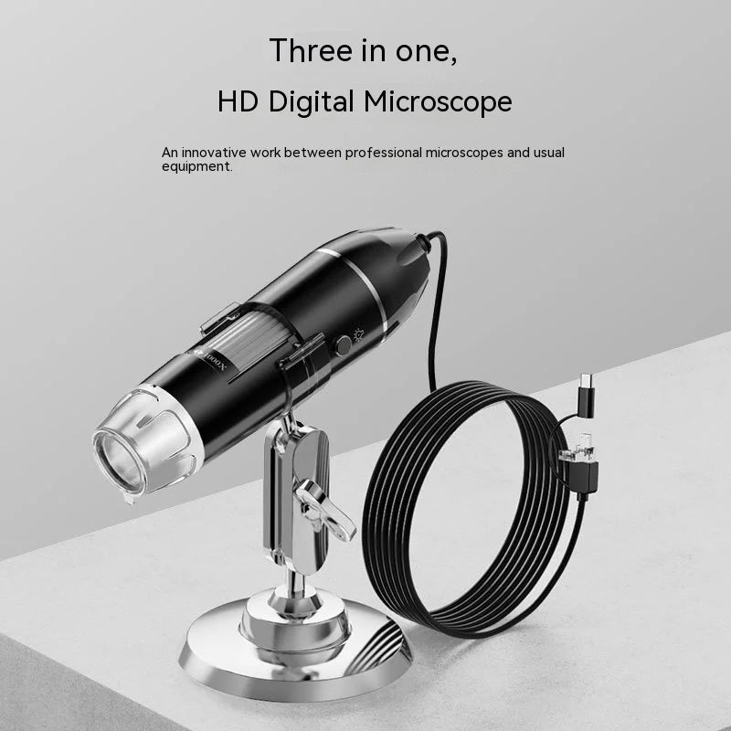 1600X WiFi Digital USB Microscope – 8 LED, iOS, Android & PC Digital Microscope Axl Without bracket