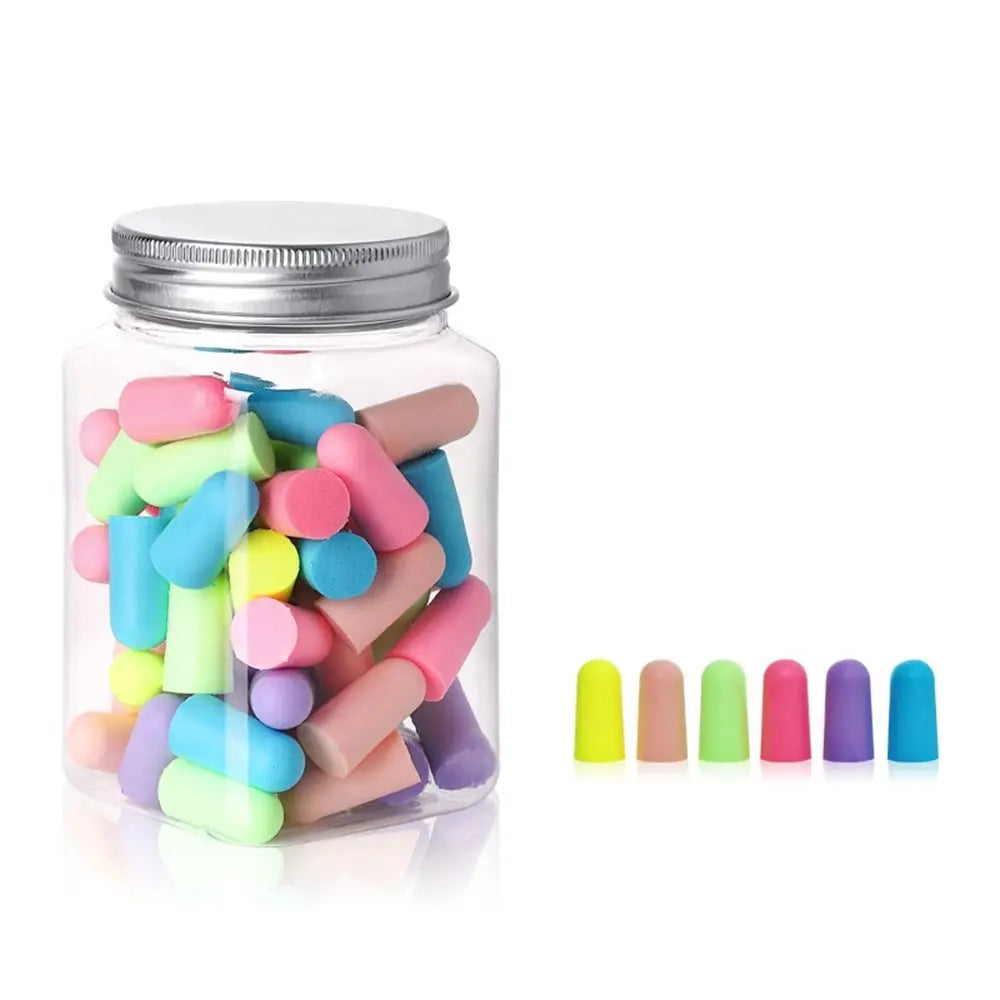Multicolor Foam Earplugs – Noise Reduction Sleep & Travel Foam Earplugs Axl Multicolor-60PCS