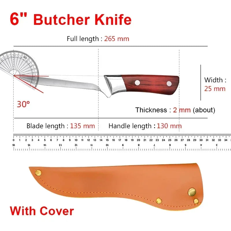 InLeung Boning Knife – Hand Forged Stainless Steel Kitchen Knife Boning Knife Axl Plastic Handle Knife