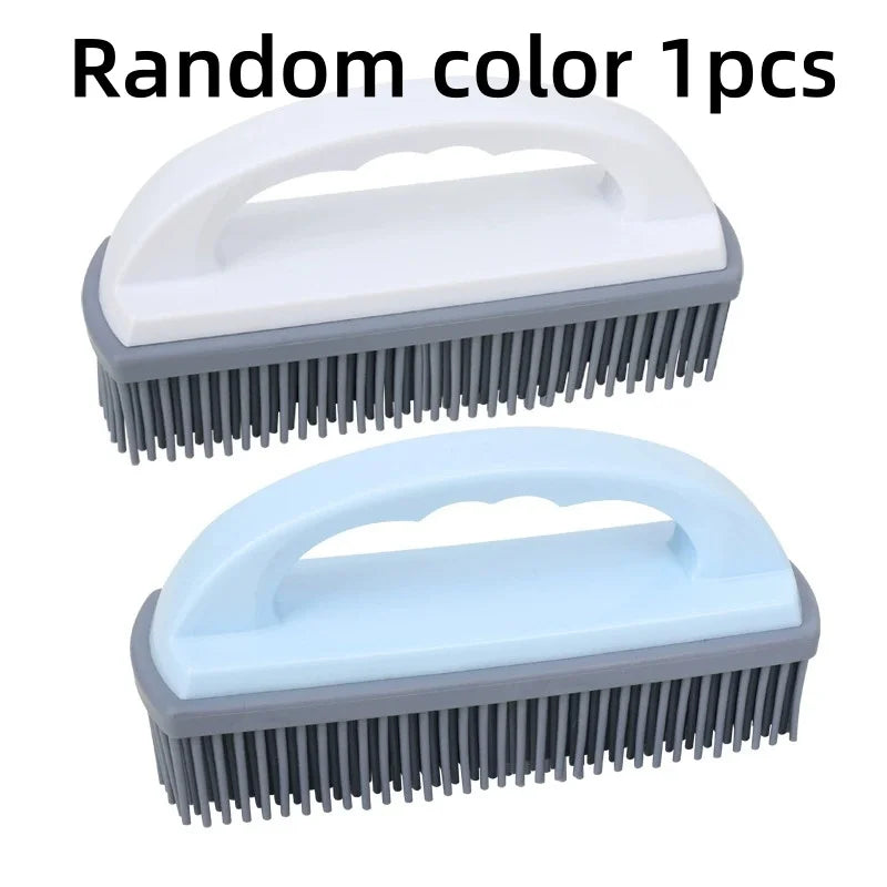 TPR Soft Bristle Dog Massage Bath Brush | Pet Grooming Comb Pet Grooming Brush Axl Random color 1pcs