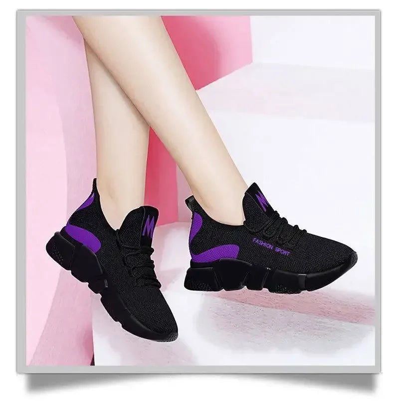 Women's Breathable Mesh Sock Sneakers | Vulcanize Fitness Shoes Women's Sock Sneakers Axl 8-2 PURPLE 40