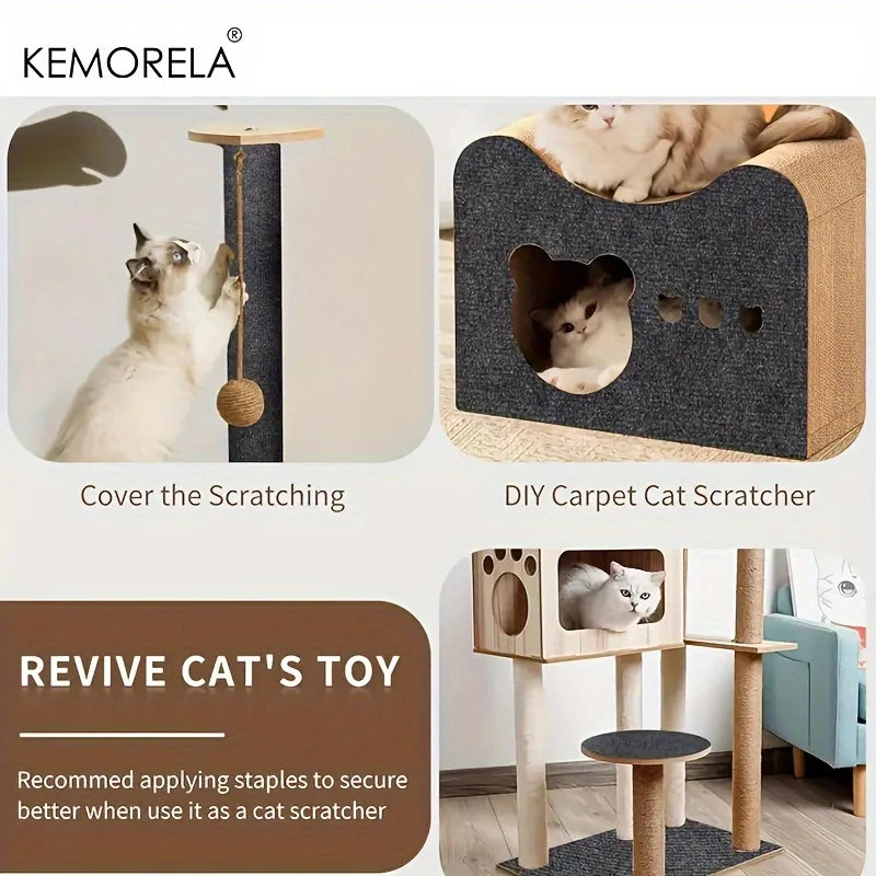 KEMORELA 2-Pack Self-Adhesive Cat Scratch Mats – Furniture Protector Cat Scratching Mat Axl