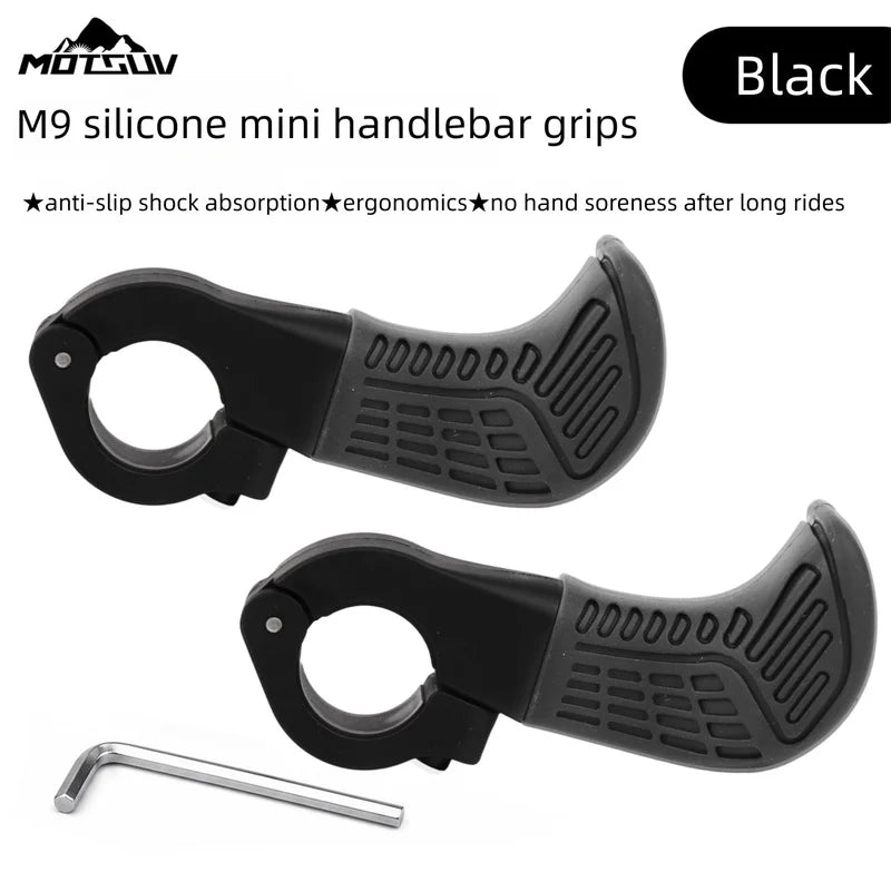 Silicone Mini Bar Ends – Anti-Slip Lock-On Bicycle Grips Bicycle Bar Ends Axl