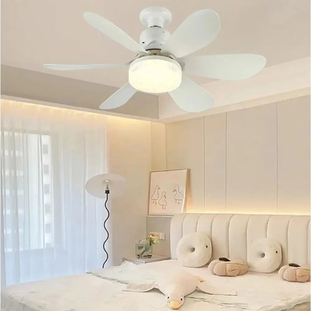 Minimalist LED Ceiling Fan Light with Remote 30W/40W Dimmable LED Ceiling Fan Light Axl