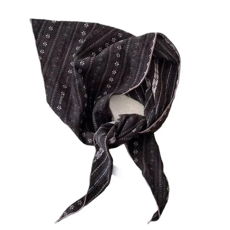 Vintage Floral Triangle Scarf – Boho Headband & Bandana Hair Scarf Headband Axl
