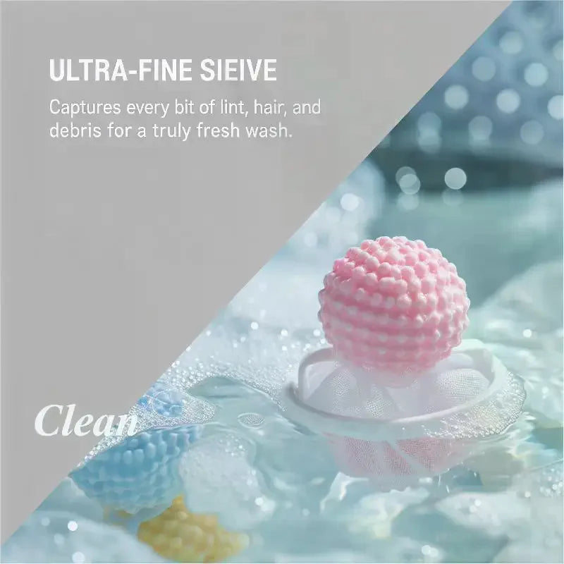 Reusable Washing Machine Lint Catcher & Hair Filter Balls Laundry Lint Filter Axl