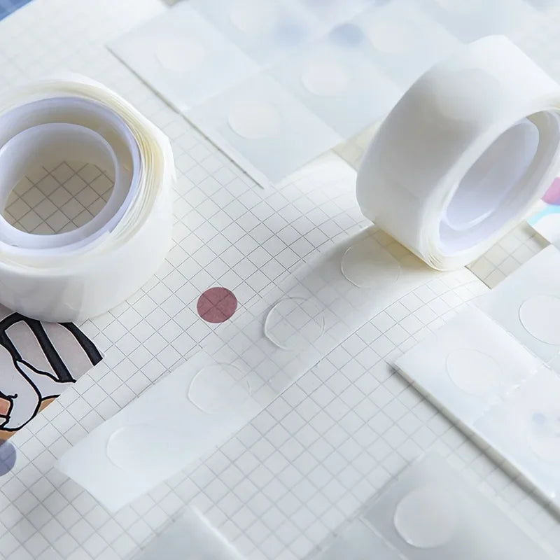 3-Roll Transparent Round Dot Double-Sided Tape | Craft & Scrapbook Craft Adhesive Tape Axl