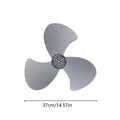 16-Inch Replacement Fan Blades 3-Leaf Set with Nut Cover Fan Replacement Blades Axl Gray