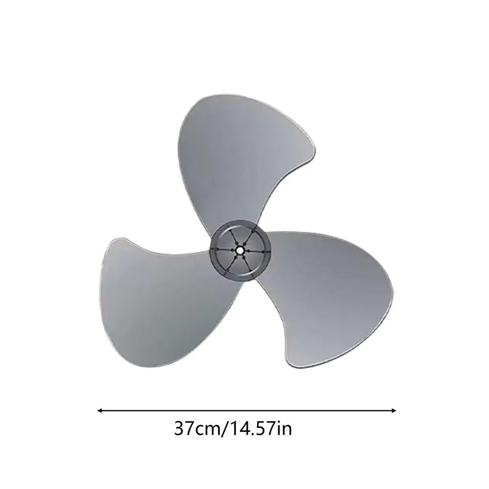 16-Inch Replacement Fan Blades 3-Leaf Set with Nut Cover Fan Replacement Blades Axl Gray