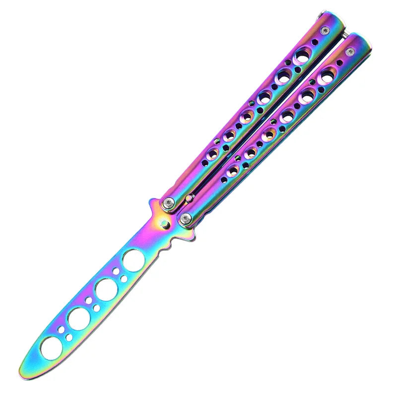 Butterfly Knife Trainer – Unsharpened Stainless Steel Pocket Tool Butterfly Knife Trainer Axl