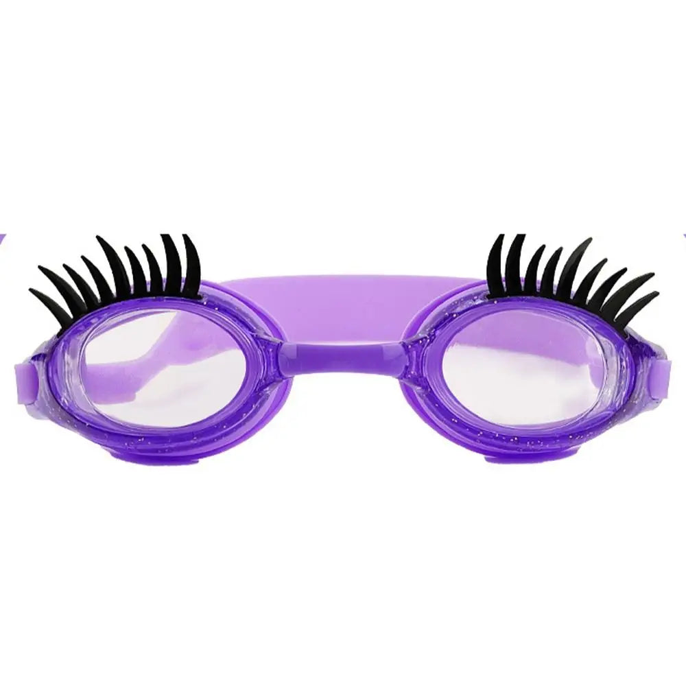 Kids Eyelash Swimming Goggles – Anti-Fog UV Silicone, Boys & Girls Kids Swim Goggles Axl purple