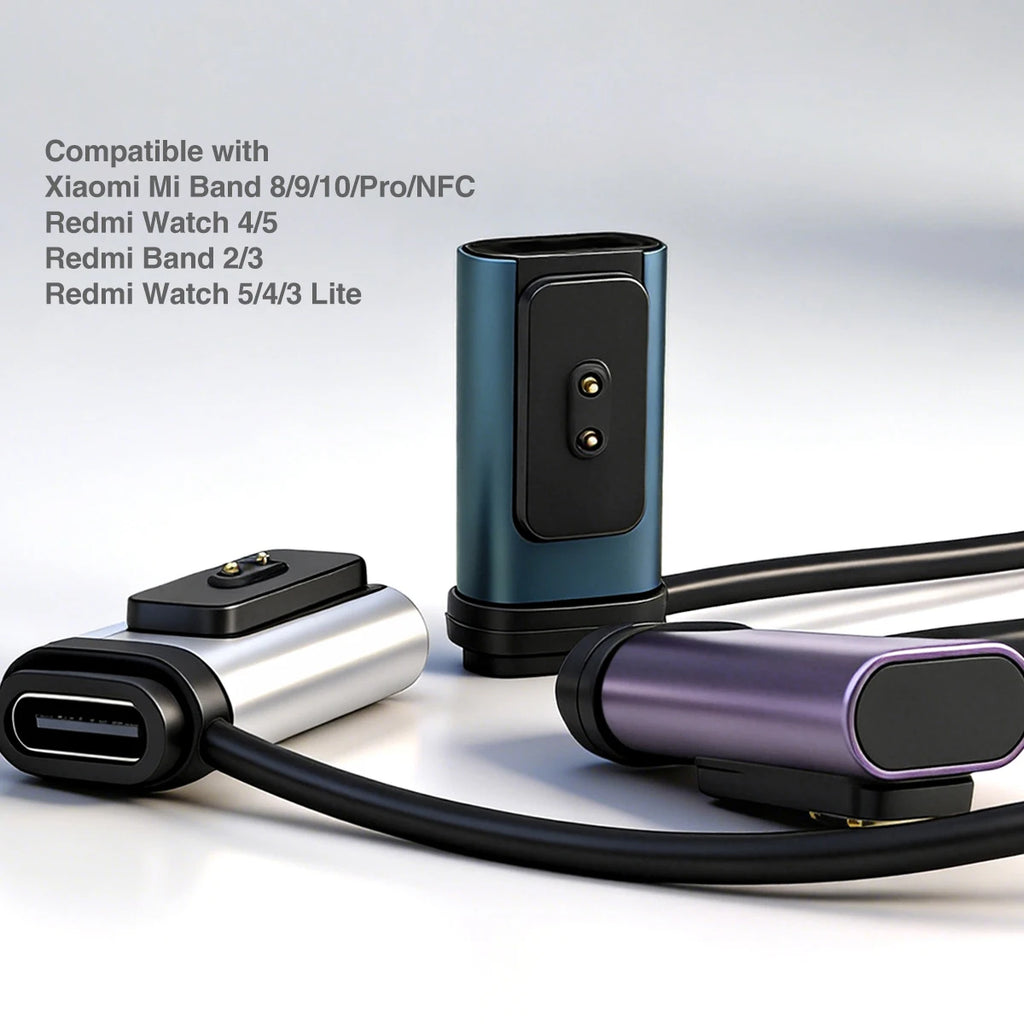 USB-C Adapter for Xiaomi Band 10/9/8 & Redmi Watch 5/4 Charger Smartwatch Charger Adapter Axl