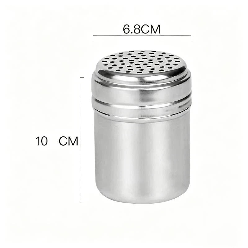Stainless Steel Spice Shaker – Adjustable Holes & Rustproof Spice Shaker Axl B