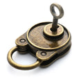 Antique Bronze Vintage Mini Padlock with Key – Diary & Luggage Decorative Padlock Axl onesize