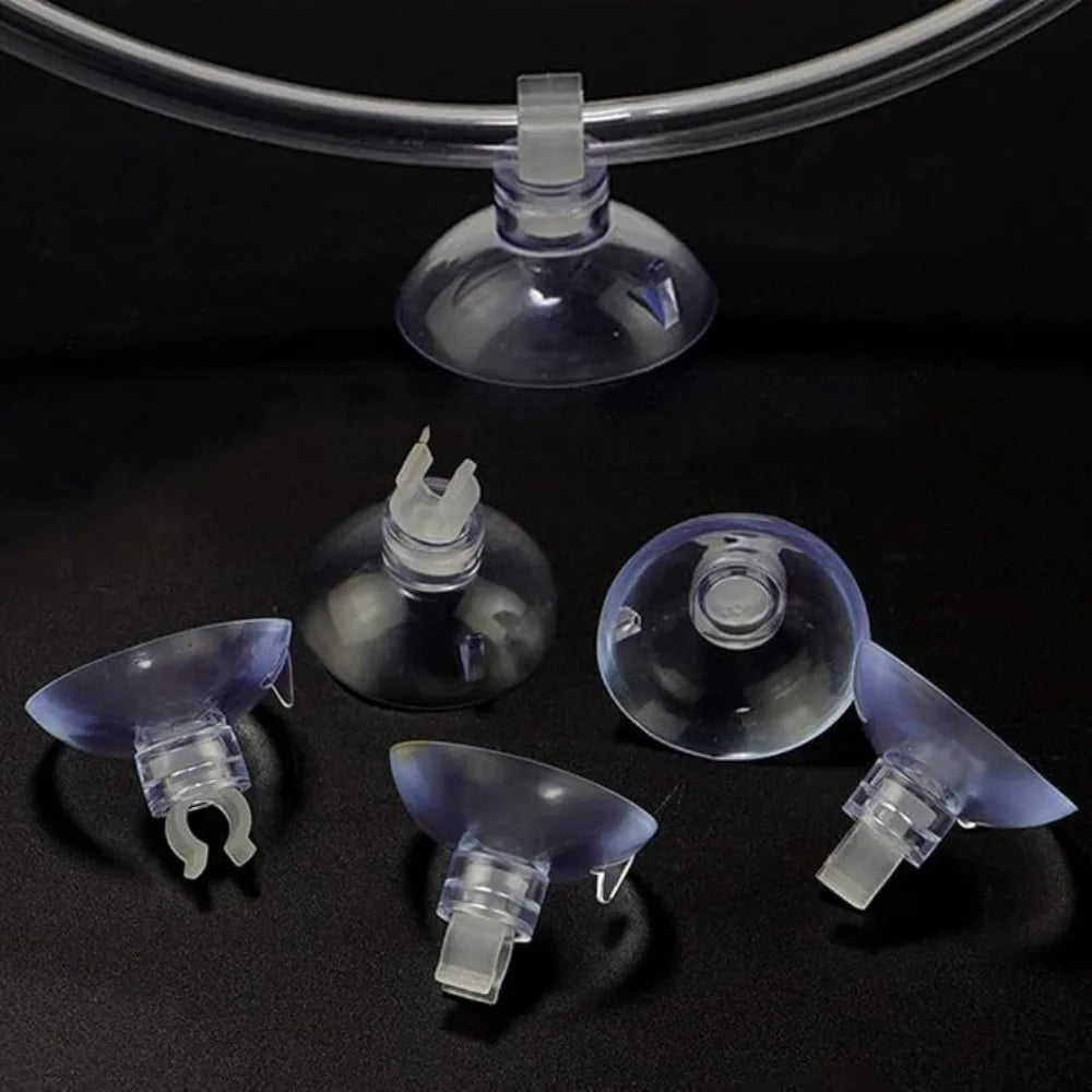 10-Pack Aquarium Suction Cup Clips – Air Line Tube Holder Aquarium Tube Clips Axl