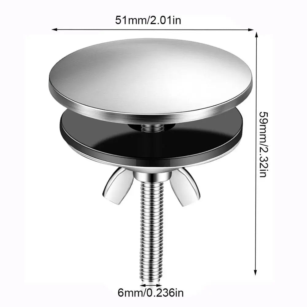Stainless Steel Sink Hole Cover – Tap Blanking Plug 51mm Sink Hole Cover Axl