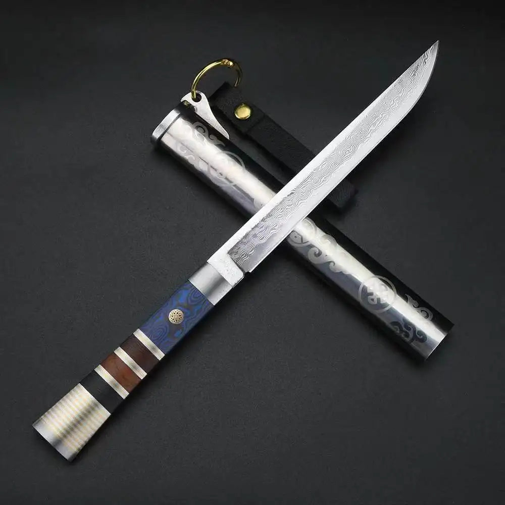Damascus Steel Boning Knife – Sharp 12.5" Kitchen Cutting Knife Damascus Kitchen Knife Axl