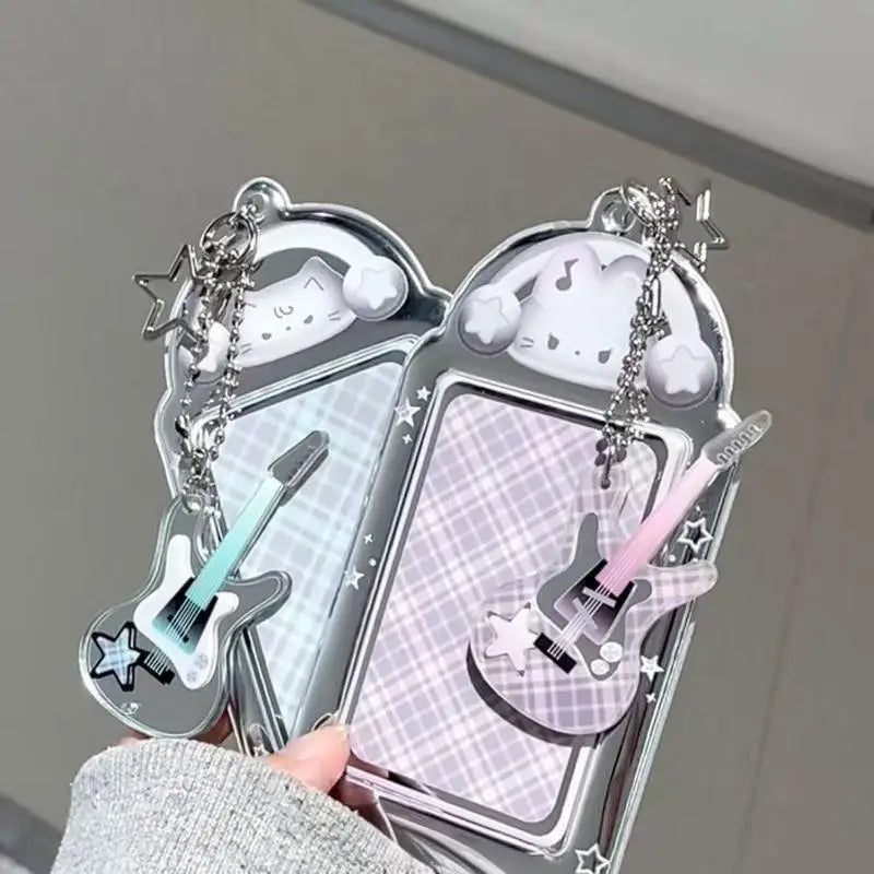 3-Inch Cat Photocard Holder Keychain – PVC Bag Pendant Photocard Holder Keychain Axl