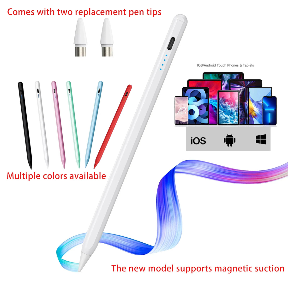 Universal Active Stylus Pen for iPad, Android & Tablets Tablet Stylus Pen Axl