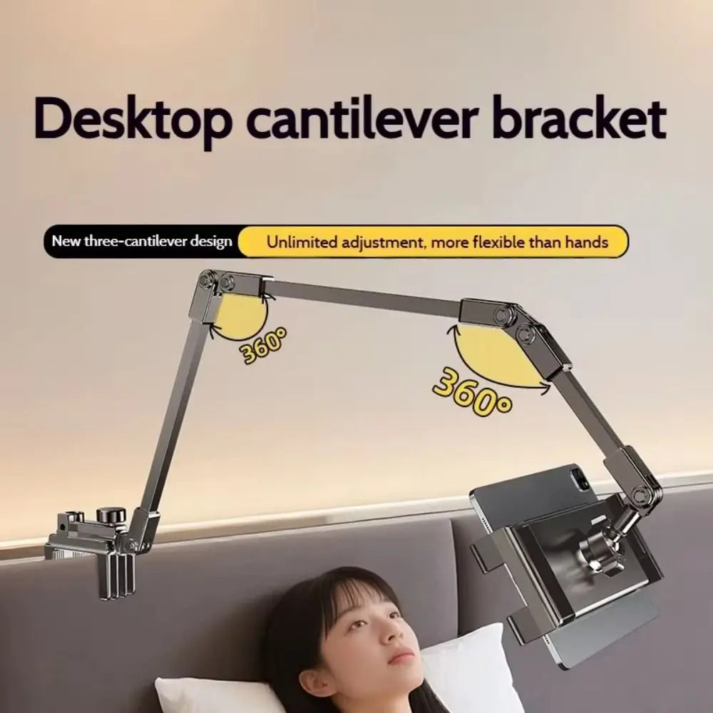 Foldable 3-Arm Tablet & Phone Stand | 5–12 Inch Lazy Bracket Tablet Phone Stand Axl