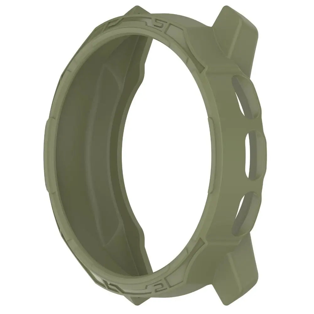 TPU Bezel Case & Screen Protector for Suunto 9 Peak Pro Watch Bezel Case Axl green