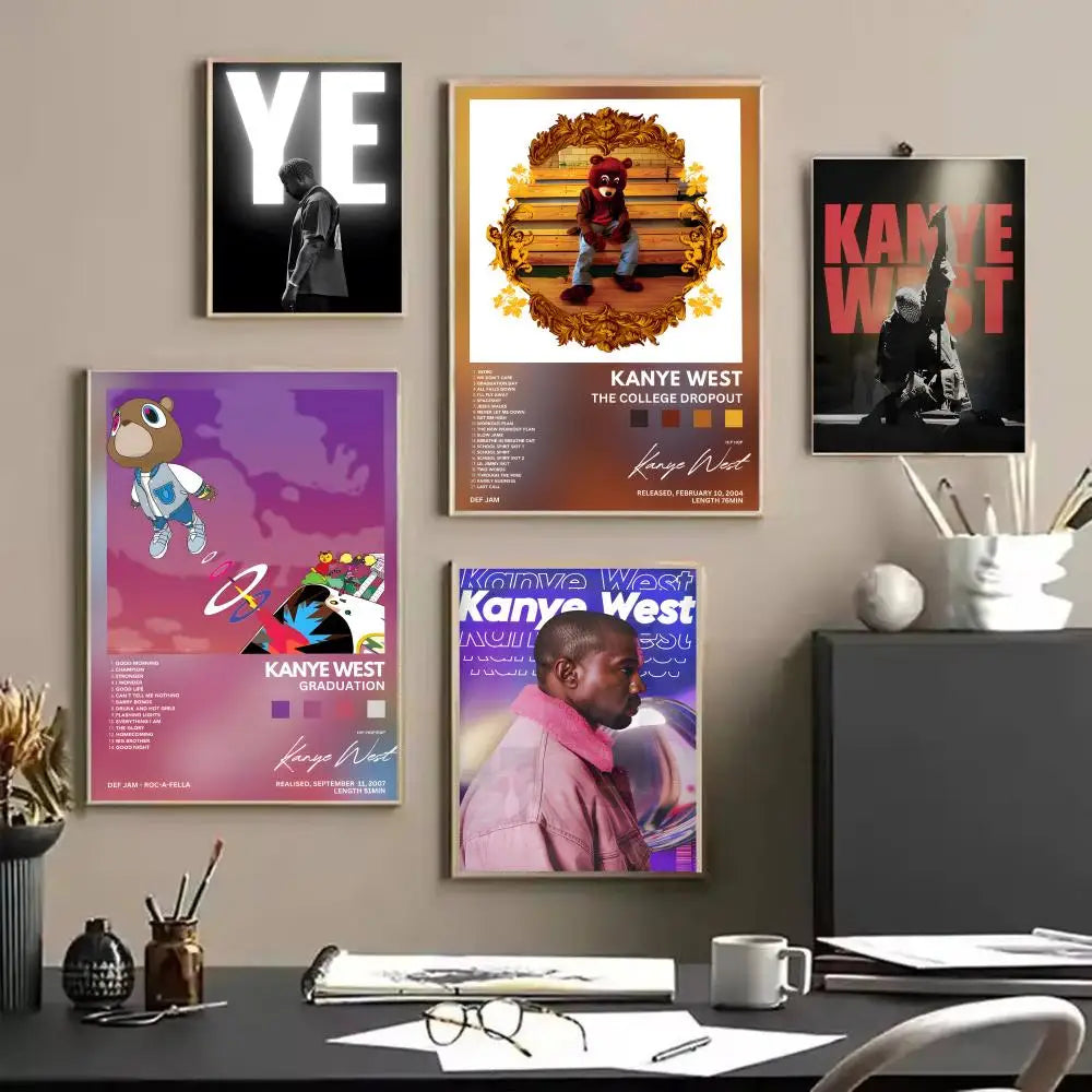 Kanye West Canvas Wall Art – Frameless HD Print Poster Canvas Wall Art Axl
