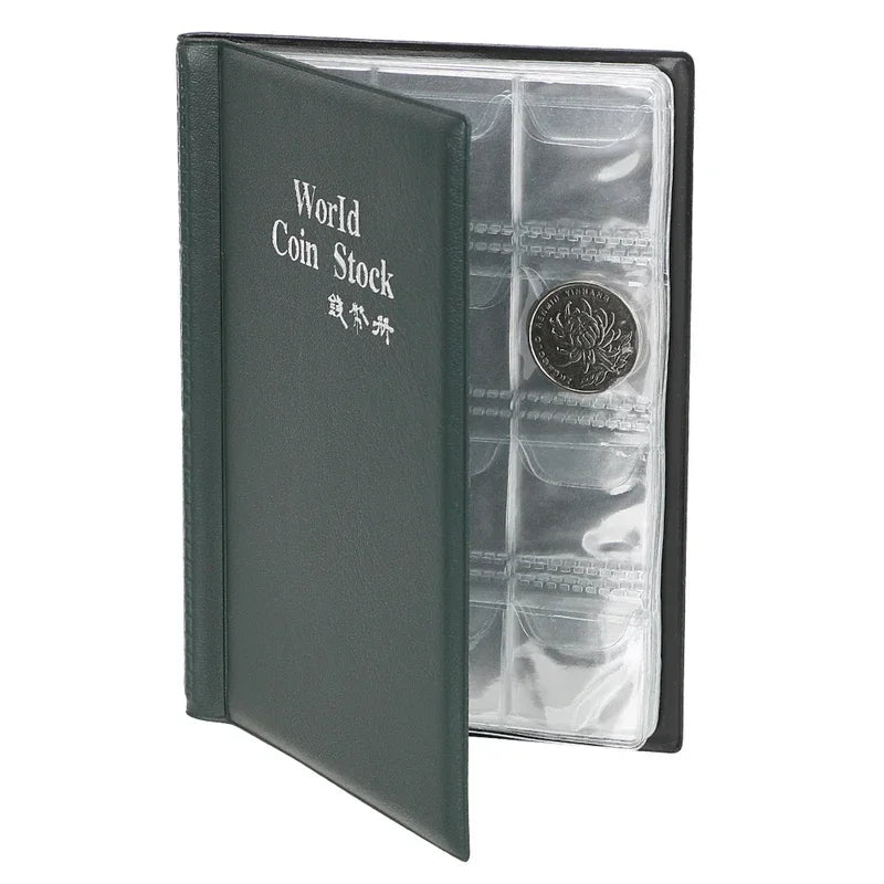 120-Pocket Coin Collection Album – Coin Holder Organizer Coin Collection Album Axl