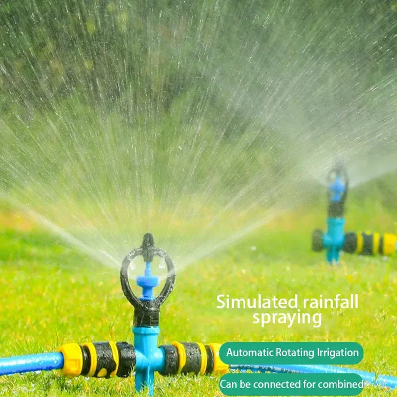 Round Wheel Automatic Rotating Garden Sprinkler Garden Sprinkler Axl