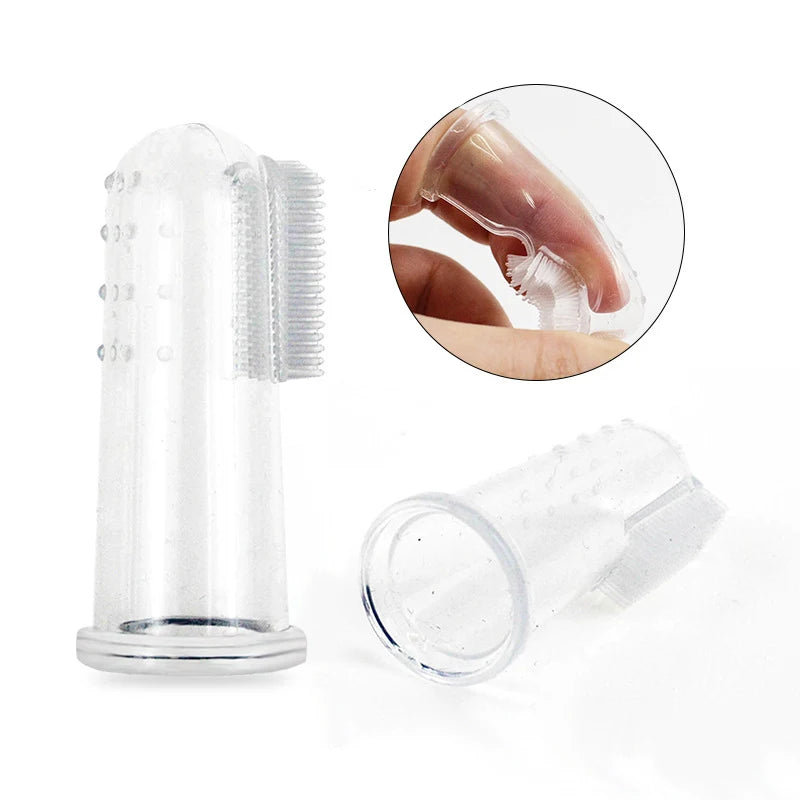 Silicone Pet Finger Toothbrush for Dogs & Cats | Oral Care Pet Finger Toothbrush Axl