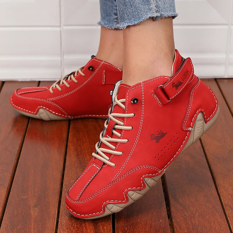ZULIWAGN Women's Retro Waterproof Ankle Boots | Non-Slip Women's Ankle Boots Axl