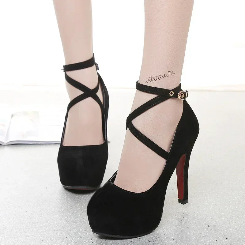 Women's Faux Suede Stiletto Pumps – 8cm Heel Dress Shoes Stiletto Pumps Axl