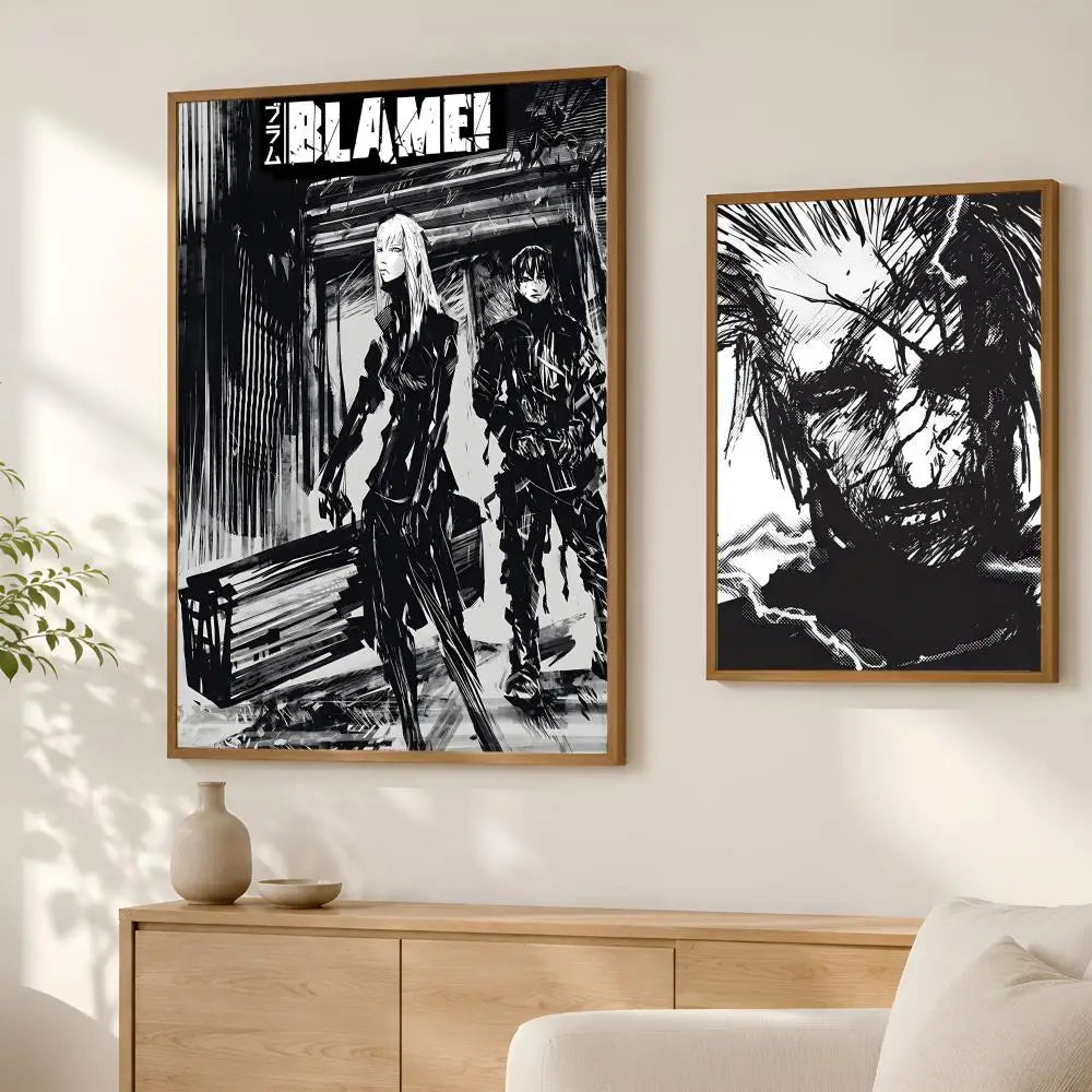 BLAME! Manga Self-Stick HD Wall Art Poster – Waterproof Decor Wall Art Poster Axl