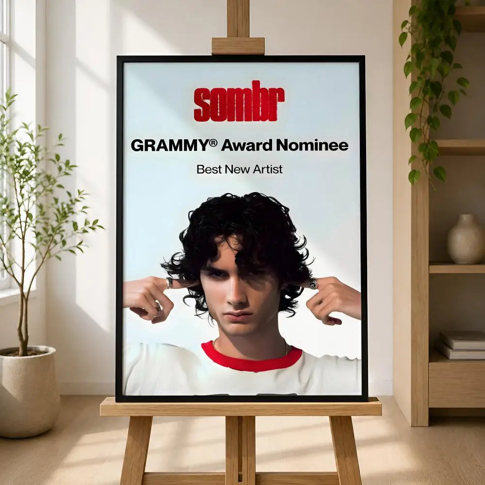 Singer Sombr Waterproof PVC Peel-and-Stick HD Wall Art Poster Wall Art Poster Axl