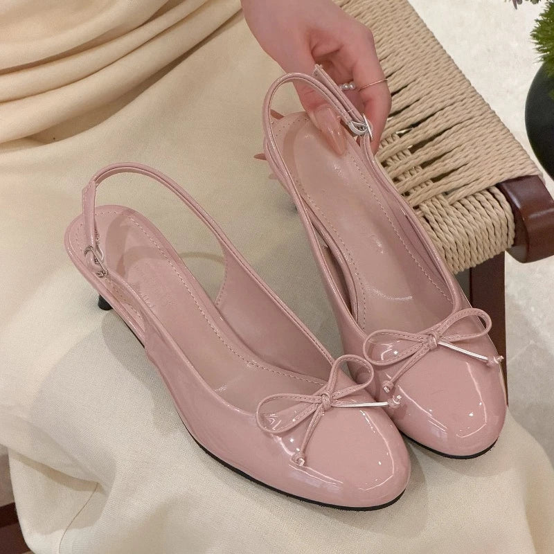 Women's Thin Heel Slingback Sandals – Elegant Party Dress Shoes Heel Slingback Sandals Axl Nude 38