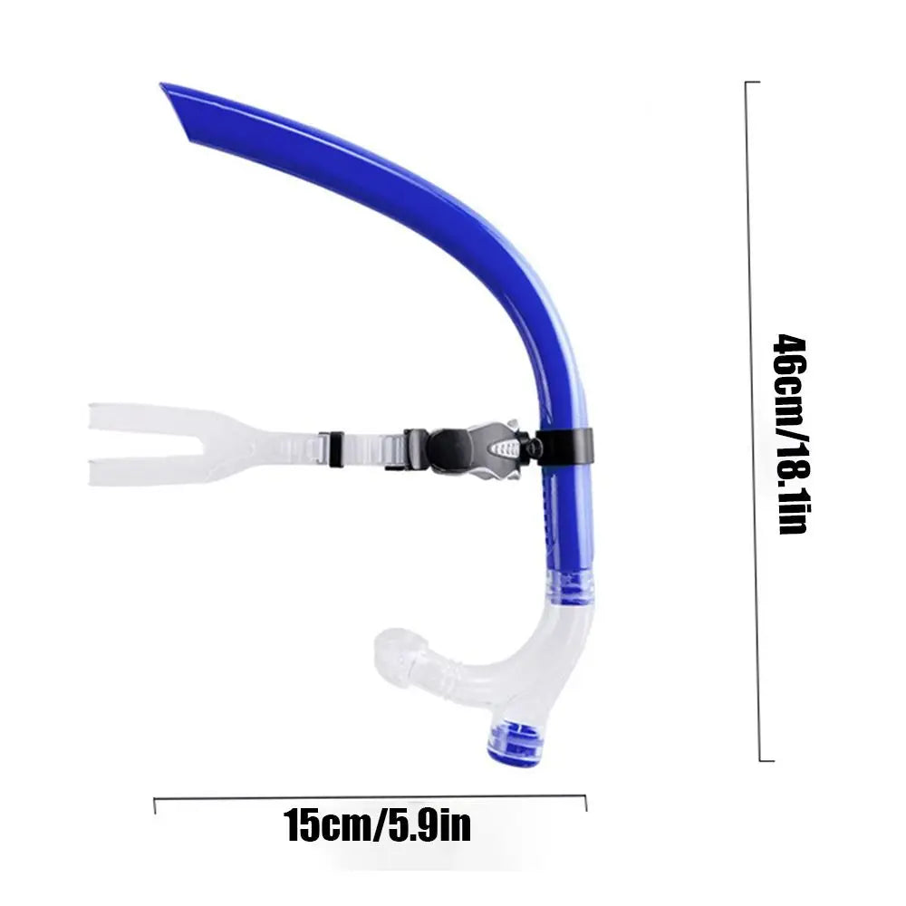 Adjustable Swim Training Snorkel – Soft Silicone Center Mount Swim Training Snorkel Axl