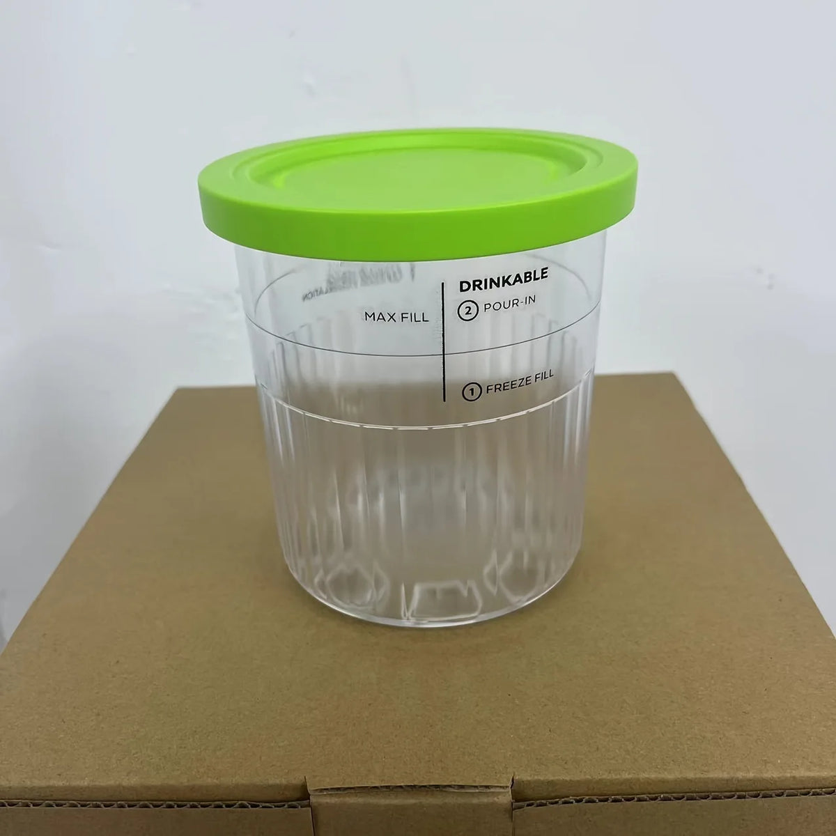 Replacement Pint Containers with Lids for Ninja Creami NC500 NC501 Ice Cream Containers Axl green As whown