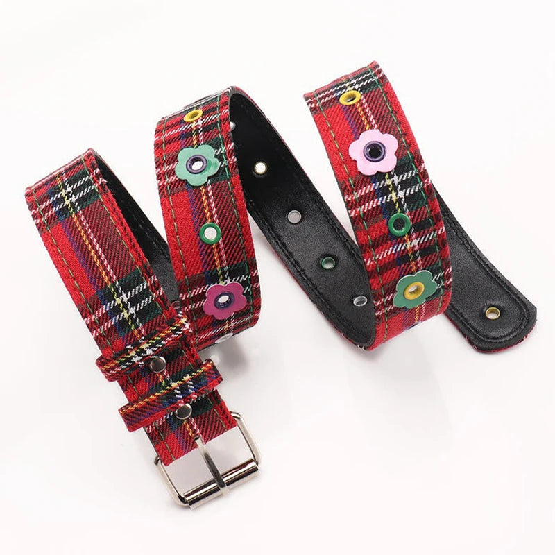 Women's Y2K Plaid Denim Belt – Dopamine Fashion Accessory Fashion Belt Axl