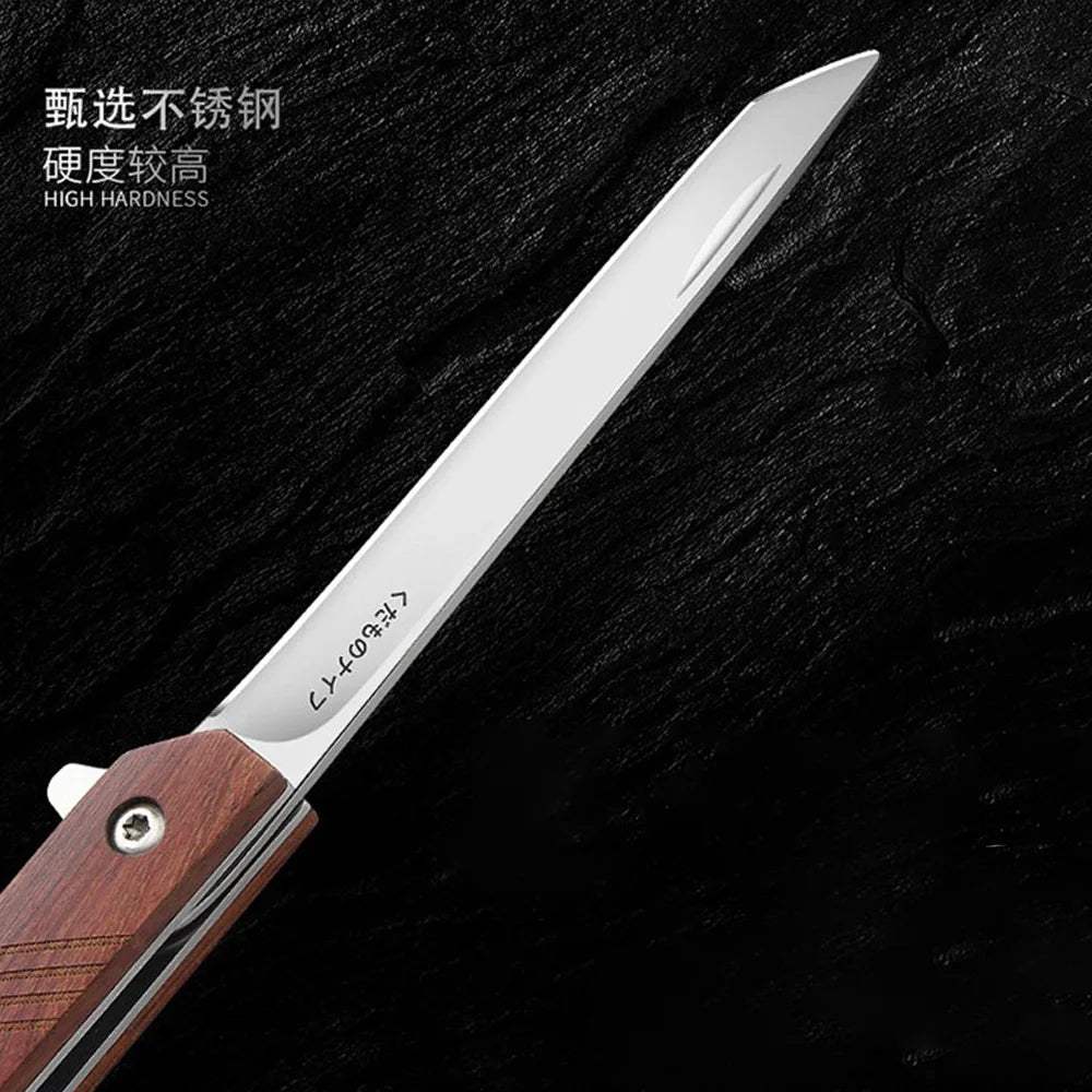 PLYS Folding Stainless Steel Utility Knife – Fruit & Kitchen Folding Kitchen Knife Axl