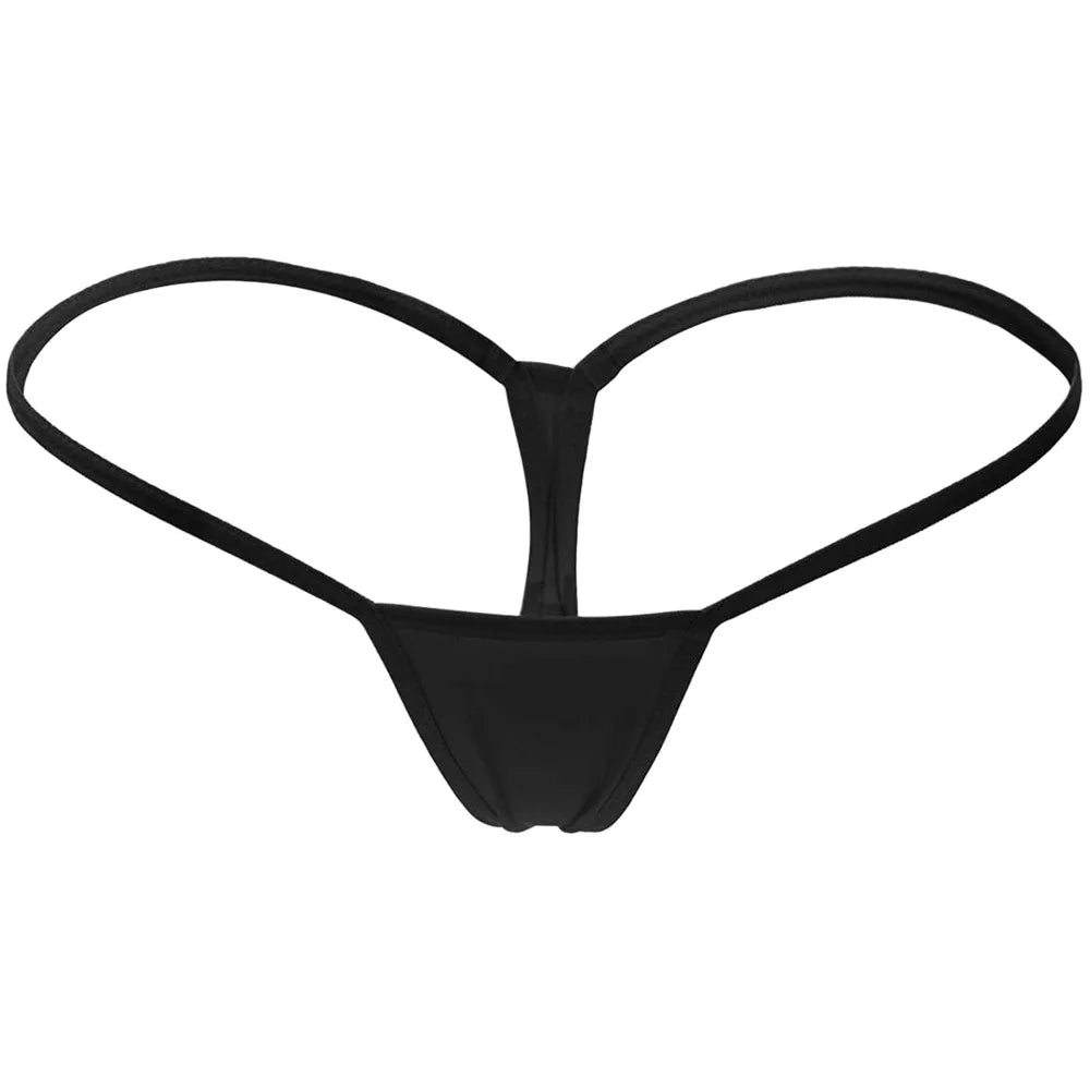 Women's Seamless Low-Rise Thong Underwear | G-String Panties Thong Underwear Axl Black L 1pc