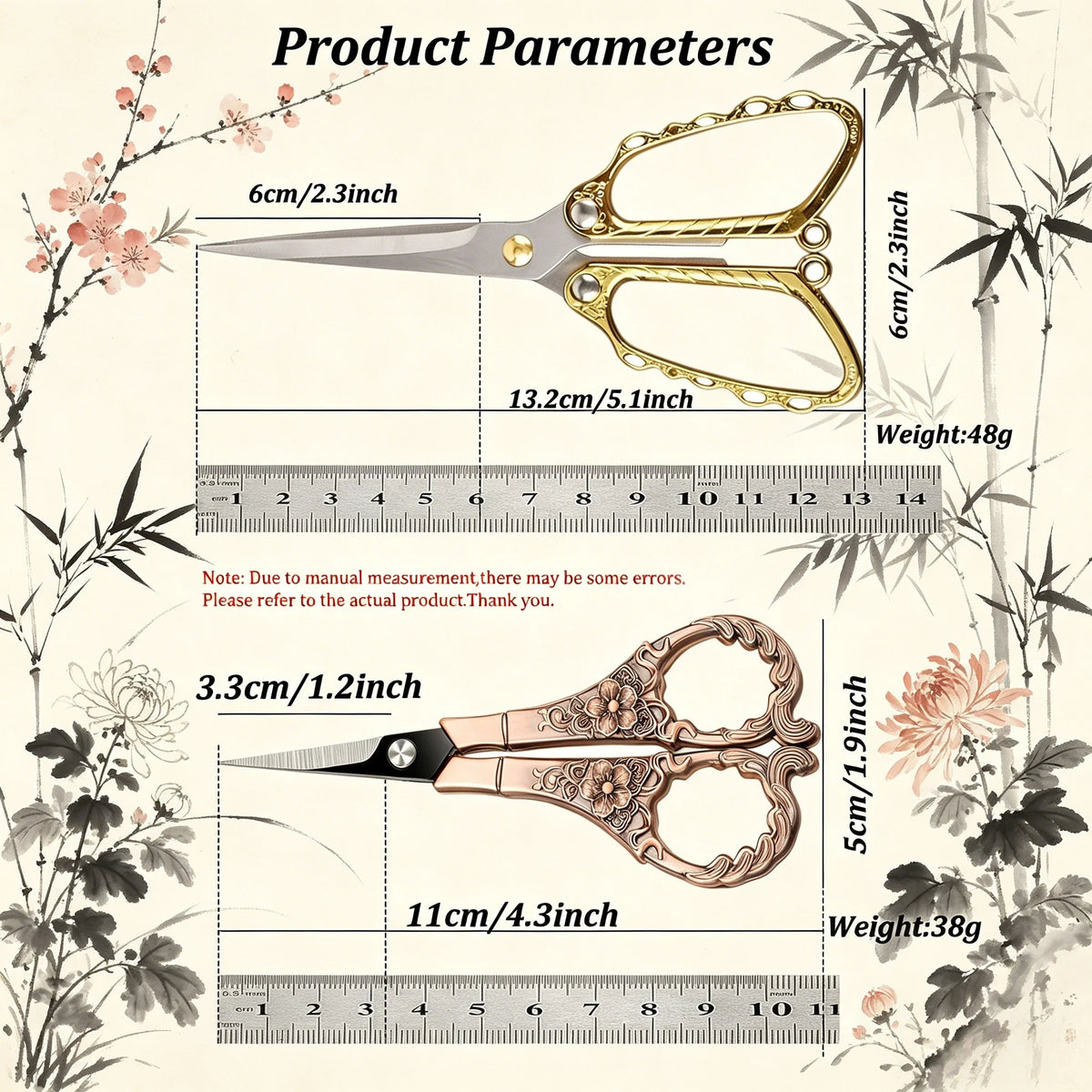 Embroidery & Tailor Scissors – Stainless Steel Sewing Shears Embroidery Scissors Axl