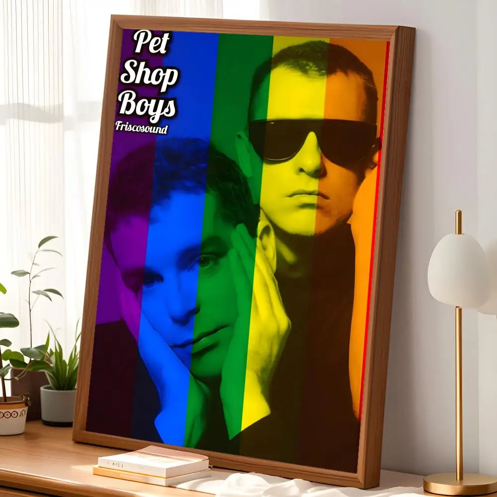 Pet Shop Boys PVC Wall Poster – Self-Stick HD Home Decor Music Wall Poster Axl