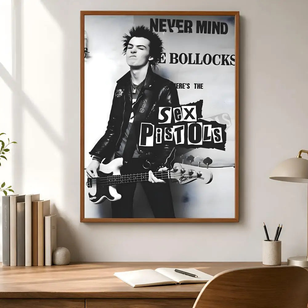 Sex Pistols Waterproof PVC Wall Poster – Peel & Stick HD Art Wall Art Poster Axl
