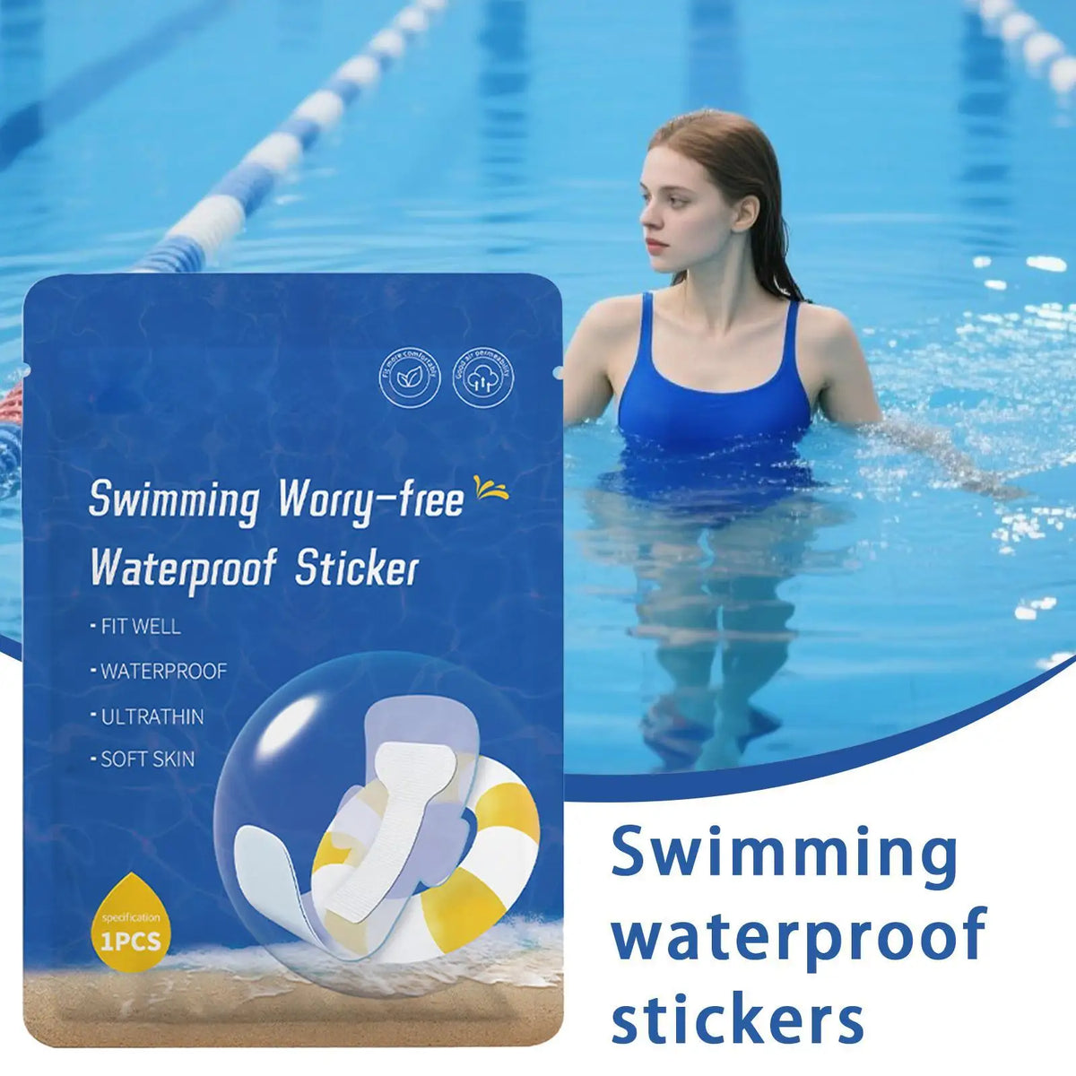 Waterproof Period Swimming Pads – Discreet Swim Protection Period Swimming Pads Axl