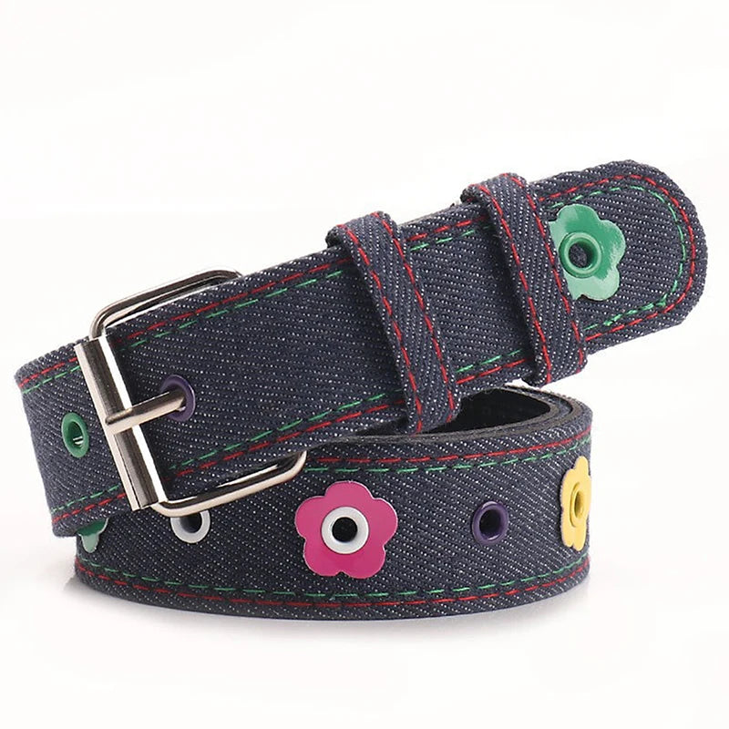 Women's Y2K Plaid Denim Belt – Dopamine Fashion Accessory Fashion Belt Axl A2