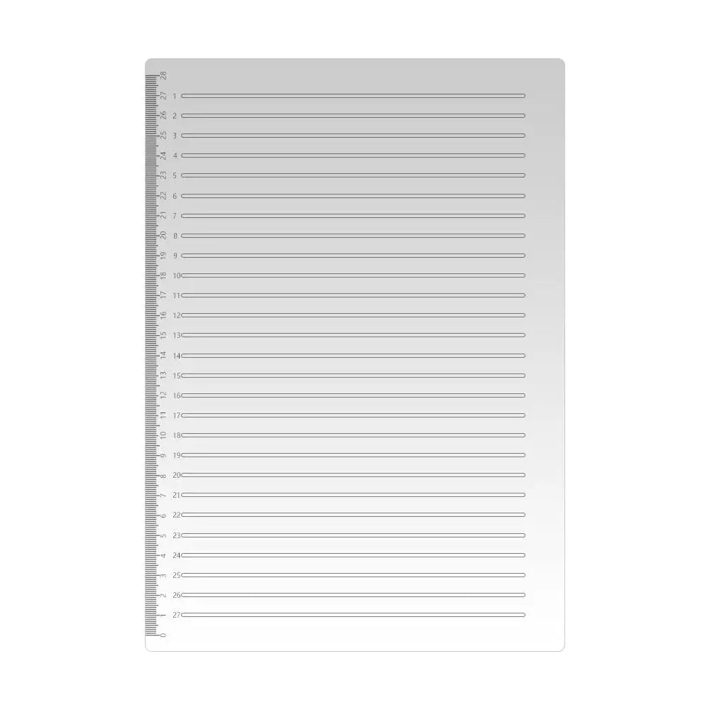 Straight Line Stencil Ruler – Calligraphy Writing Template Writing Stencil Ruler Axl 1cm