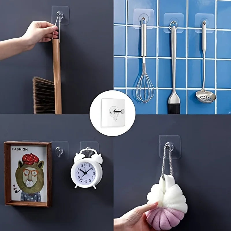 Self-Adhesive Wall Hooks – No-Drill Picture & Decor Hanger Adhesive Wall Hooks Axl