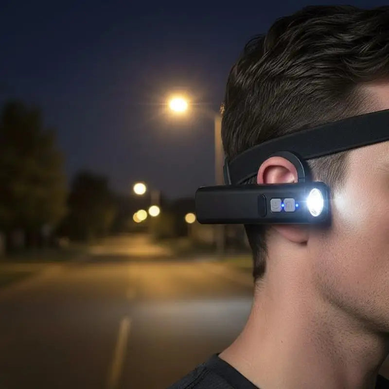 Ear-Hook LED Headlamp | Motion Sensor Hands-Free Light Ear-Hook Headlamp Axl