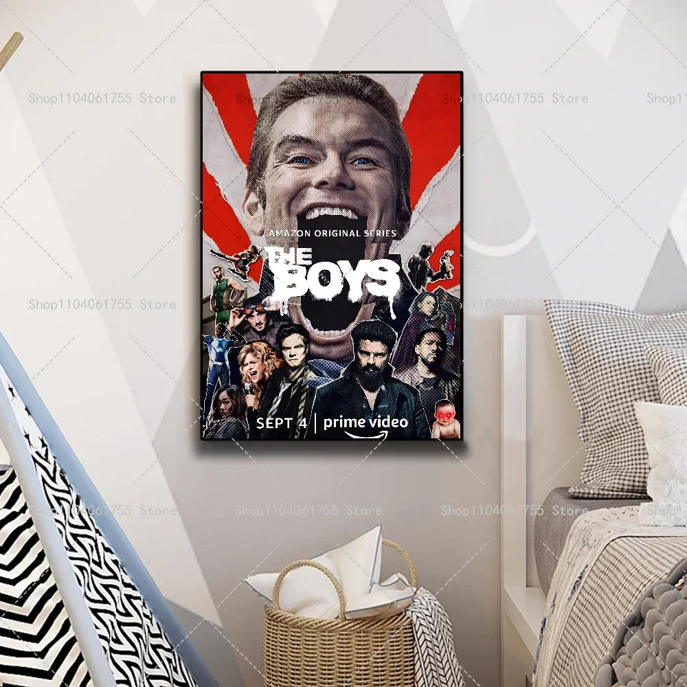 The Boys TV Show Poster – Self-Adhesive Waterproof Wall Art Wall Art Poster Axl