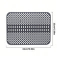 Silicone Sink Mat Protector 16.9"×12.5" | Non-Slip Kitchen Pad Sink Mat Protector Axl DARK GRAY 32x43 cm