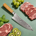 Damascus Steel 67-Layer Kiritsuke Chef Knife – 8" Blade Damascus Chef Knife Axl Kiritsuke Knife